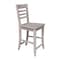 International Concepts Cosmo Counter Height Stool, 24" Seat Height, Washed Gray Taupe S09-3102 - alternate 8